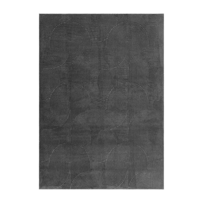 Vaskbart Tæppe Castello Art - Grafit - Tekstiler - Tæpper - Moderne tæppe - Kludetæpper