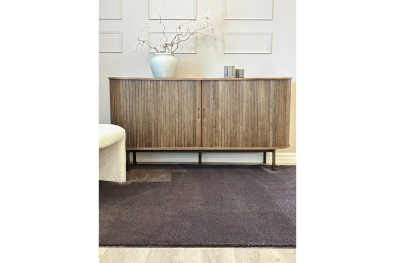 Vaskbart Tæppe Soft - 200x290 cm, Chokolade - Tekstiler - Tæpper - Moderne tæppe - Gangmåtter