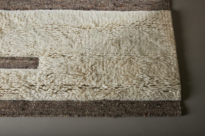 Vincent Uldtæppe 160x230 cm Rektangulær - Hvid - Tekstiler - Tæpper - Moderne tæppe - Uldtæppe