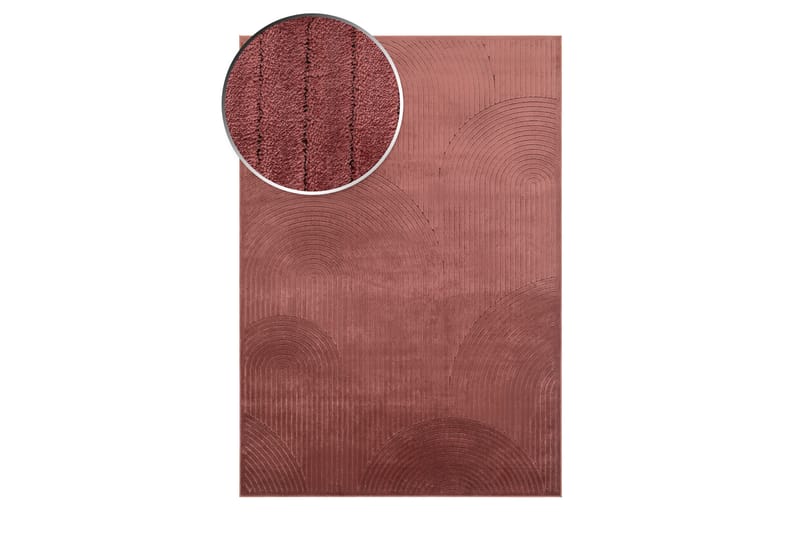 Amore Art Viskosetæppe Rektangulær 160x230 cm - Dusty Rose - Viskosetæpper & kunstsilketæpper