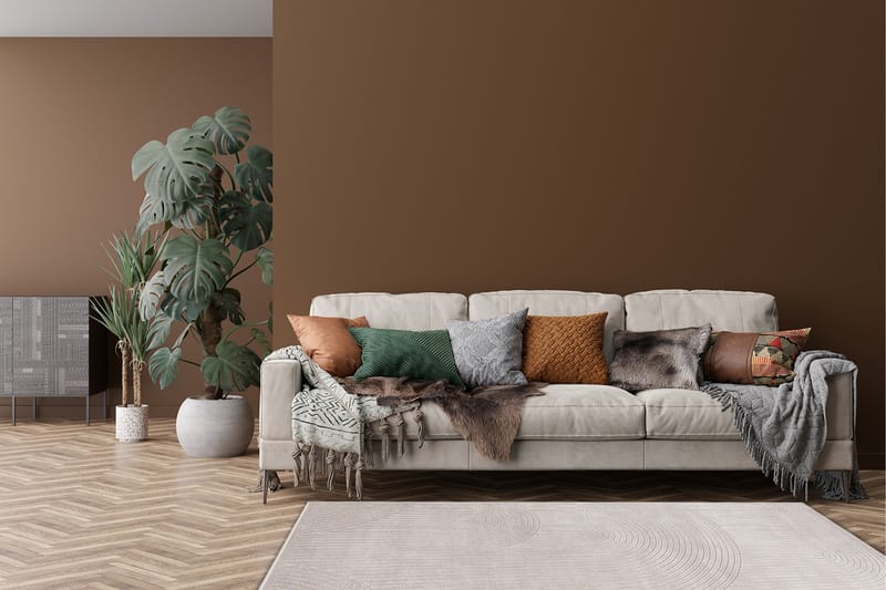 Amore Art Viskosetæppe Rektangulær 160x230 cm - Sølv - Tekstiler - Tæpper - Moderne tæppe - Viskosetæpper & kunstsilketæpper