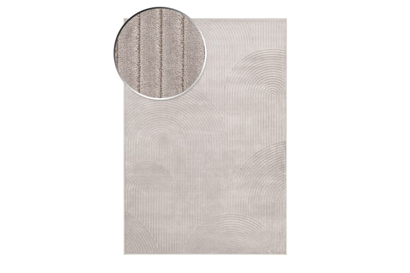 Amore Art Viskosetæppe Rektangulær 160x230 cm - Sølv - Viskosetæpper & kunstsilketæpper