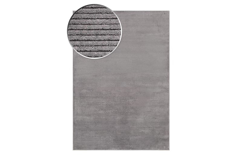 Amore Plain Viskosetæppe Rektangulær 160x230 cm - Grå - Viskosetæpper & kunstsilketæpper