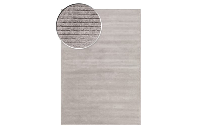 Amore Plain Viskosetæppe Rektangulær 200x290 cm - Sølv - Viskosetæpper & kunstsilketæpper