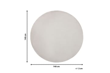 Brinckman Viskostæppe 140 cm Rund - Lysegrå - Tekstiler - Tæpper - Moderne tæppe - Viskosetæpper & kunstsilketæpper
