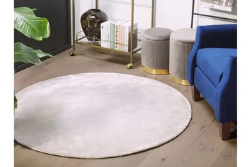 Brinckman Viskostæppe 140 cm Rund - Lysegrå - Tekstiler - Tæpper - Moderne tæppe - Viskosetæpper & kunstsilketæpper