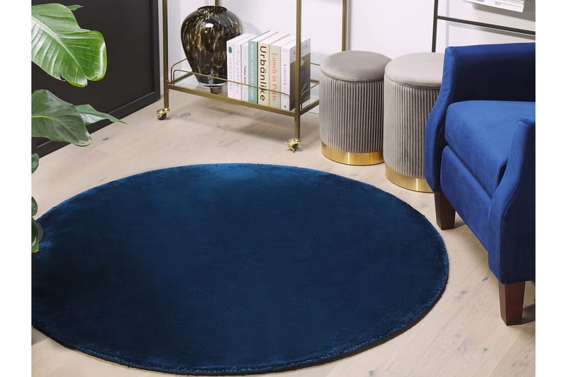 Brinckman Viskostæppe 140 cm Rund - Marineblå - Tekstiler - Tæpper - Moderne tæppe - Viskosetæpper & kunstsilketæpper