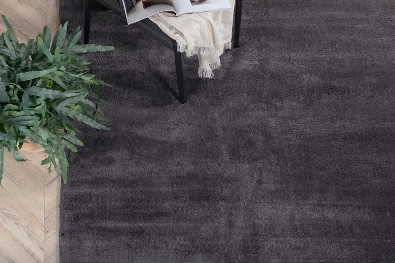 Undra Viscosetæppe 250x350 - Mørkegrå - Tekstiler - Tæpper - Moderne tæppe - Viskosetæpper & kunstsilketæpper