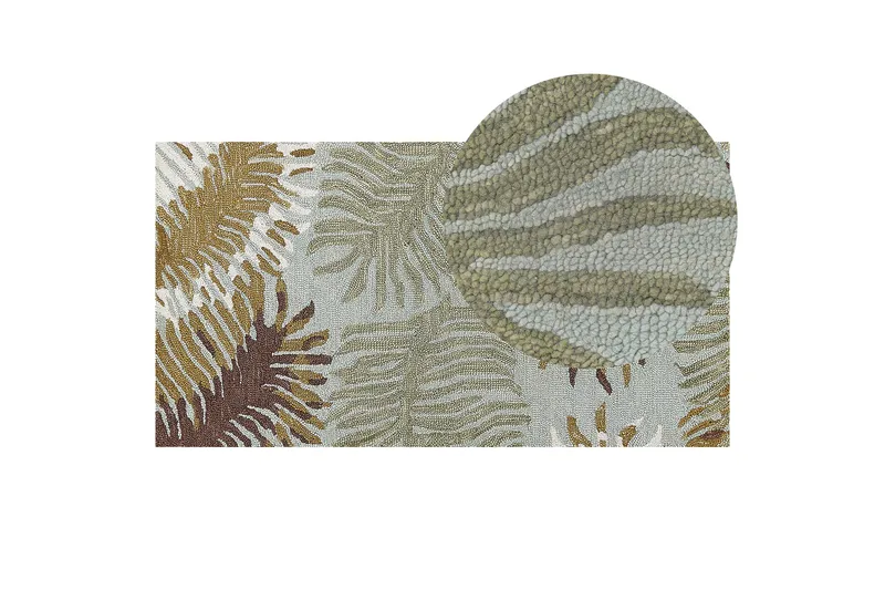 Vize Uldtæppe 80x150 cm Kvadratisk - Brun - Tekstiler - Tæpper - Moderne tæppe - Uldtæppe