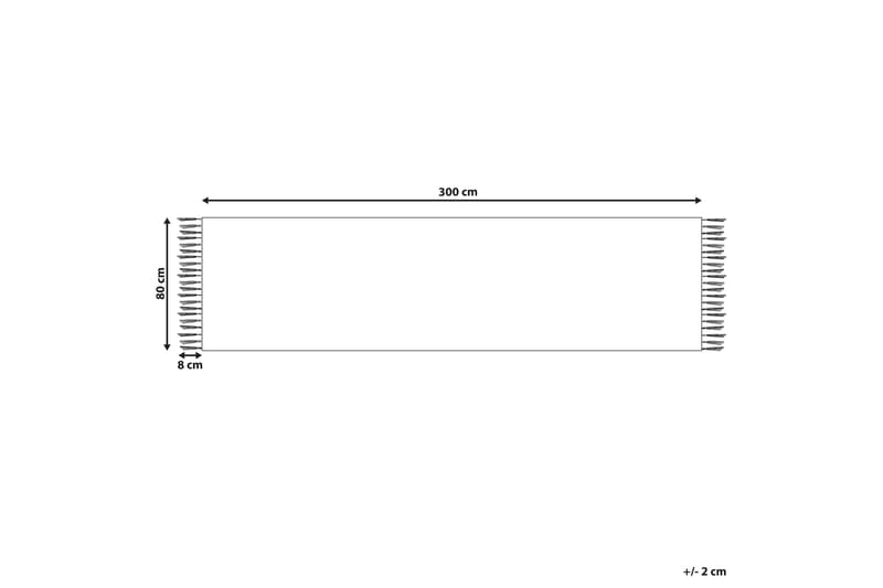 Voskehat Gangmatte 80x300 cm - Rød - Tekstiler - Tæpper - Moderne tæppe - Uldtæppe