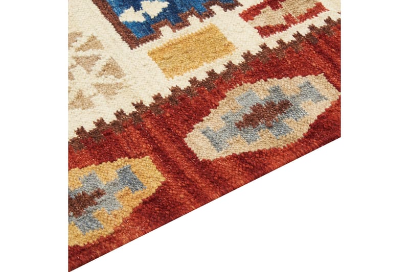 Voskehat Uldtæppe 200x300 cm - Rød - Tekstiler - Tæpper - Moderne tæppe - Uldtæppe