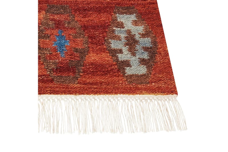 Voskehat Uldtæppe 200x300 cm - Rød - Tekstiler - Tæpper - Moderne tæppe - Uldtæppe