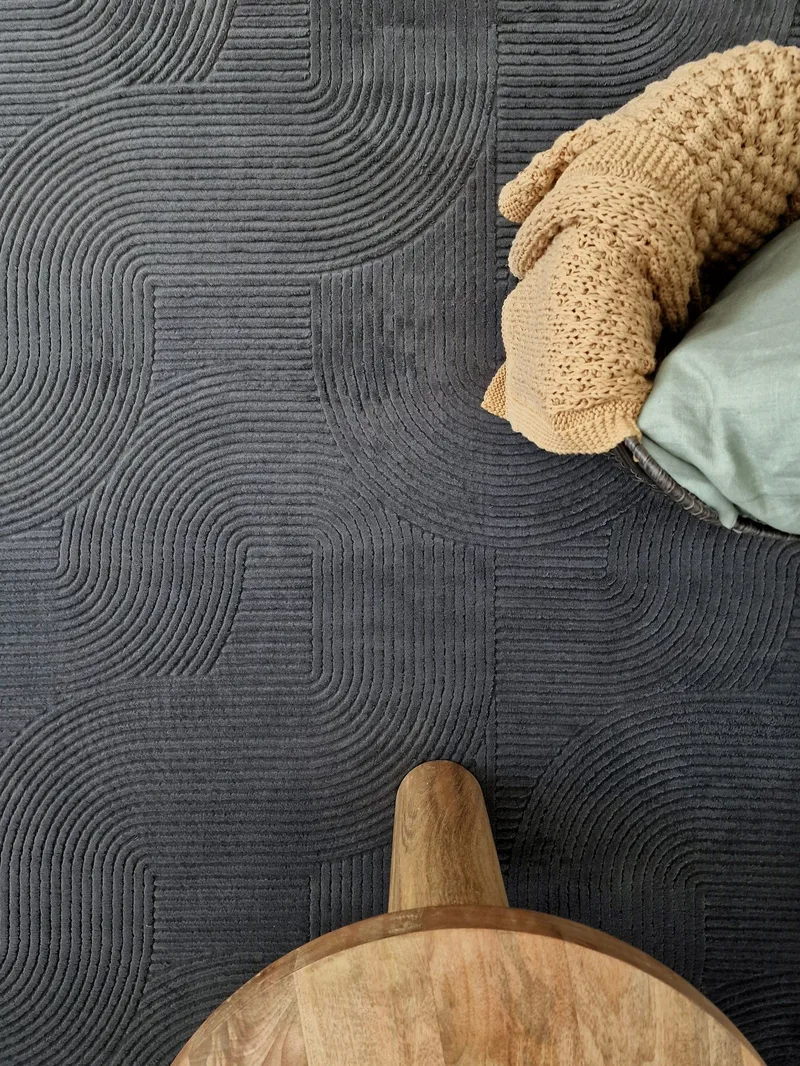 Castello Wilton Tæppe 160x230 cm Rektangulært - Grafit - Tekstiler - Tæpper - Moderne tæppe - Gangmåtter