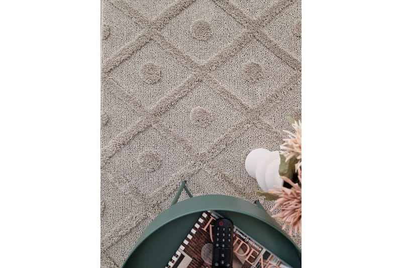 Doriane Circle Wilton-tæppe 160x230 cm - Linnedbeige - Tekstiler - Tæpper - Moderne tæppe - Wiltontæpper