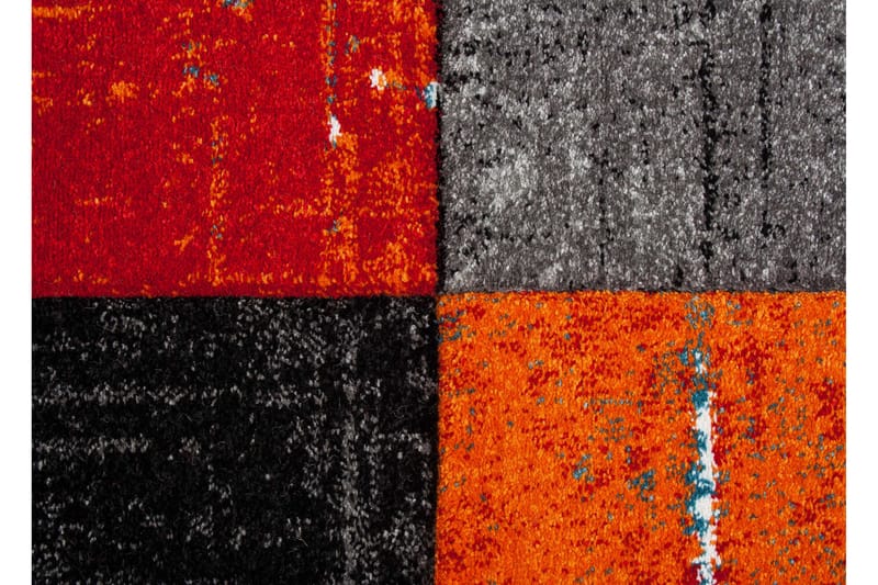 London Frisé Tæppe 240x340 - Rød|Orange - Wiltontæpper - Mønstrede tæpper - Store tæpper