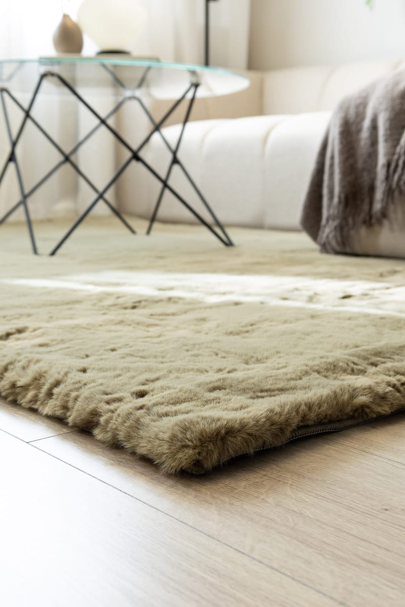 Maskinvævet tæppe KM Home Heaven Deluxe 200x290 Olivengrøn - Olivengrøn - Tekstiler - Tæpper - Moderne tæppe - Wiltontæpper