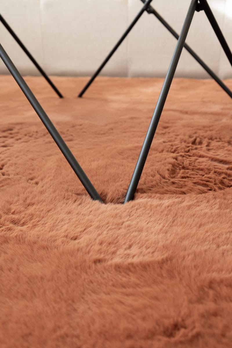 Maskinvævet tæppe KM Home Heaven Deluxe 200x290 Rust - Rust - Tekstiler - Tæpper - Moderne tæppe - Wiltontæpper