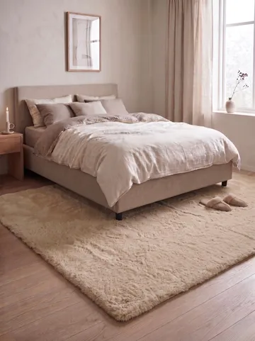 Maskinvævet tæppe KM Home Heaven Deluxe 230x330 Mørk hør - mørk hør - Tekstiler - Tæpper - Moderne tæppe - Wiltontæpper