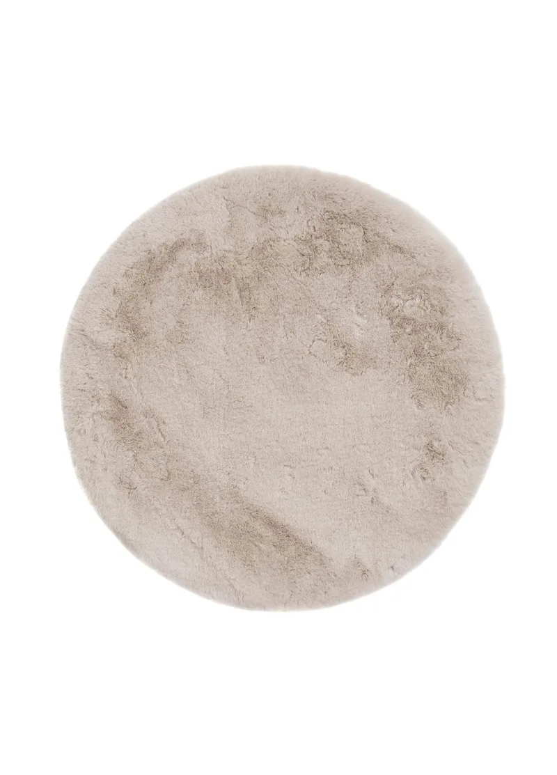 Maskinvævet tæppe KM Home Heaven Deluxe RUND 160x160 Natur, Natur