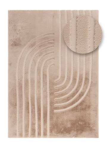 Maskinvævet tæppe KM Home Heaven Modern 160x230 Taupe - Taupe - Tekstiler - Tæpper - Moderne tæppe - Wiltontæpper