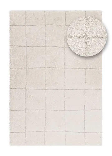 Maskinvævet tæppe KM Home Montana Square 280x380 Creme - Creme - Tekstiler - Tæpper - Moderne tæppe - Wiltontæpper