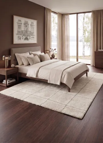 Maskinvævet tæppe KM Home Montana Square 280x380 Creme - Creme - Tekstiler - Tæpper - Moderne tæppe - Wiltontæpper