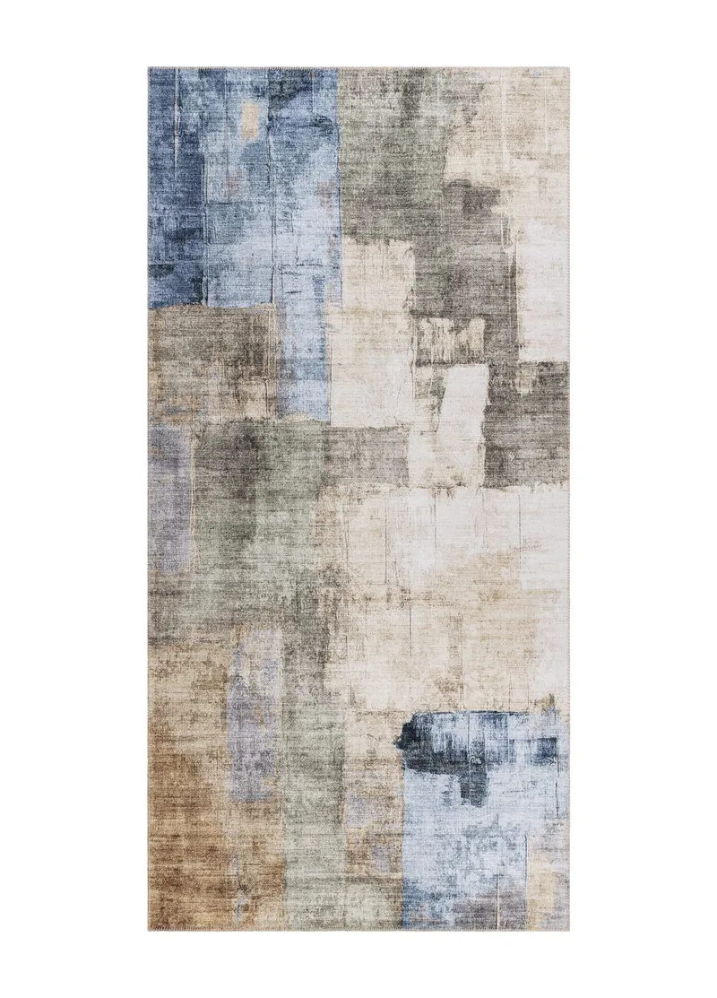 Maskinvævet tæppe KM Home Nevada Vintage 80x300 cm Grøn, grøn