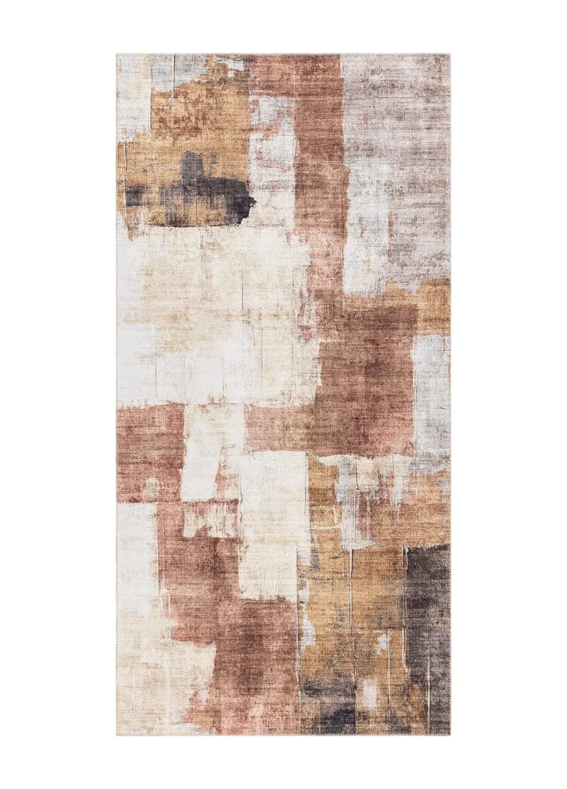 Maskinvævet tæppe KM Home Nevada Vintage 80x300 cm Rust, Rust