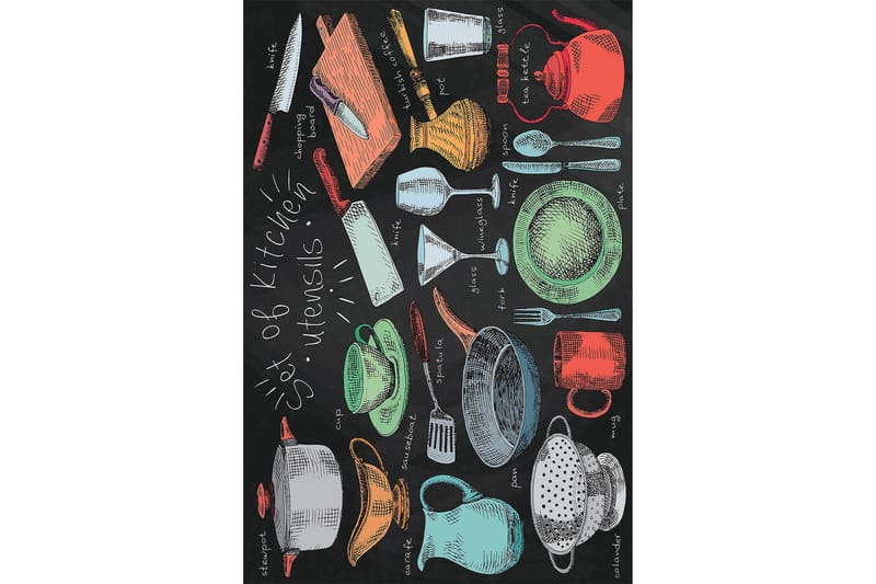 Nobusada Wilton-tæppe 60x100 cm Rektangulær - Flerfarvet - Tekstiler - Tæpper - Moderne tæppe - Wiltontæpper