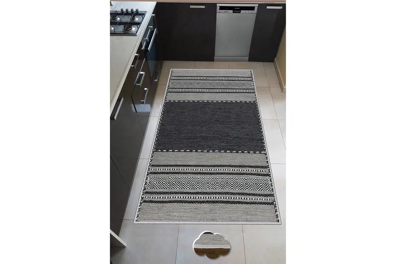 Nobutaka Wilton-tæppe 60x100 cm Rektangulær, Grå