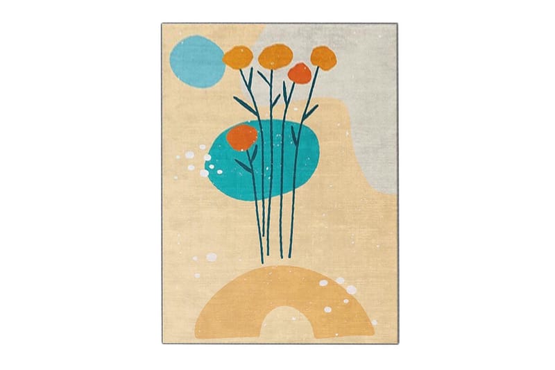 Noore Wilton-tæppe 80x140 cm Rektangulært - Flerfarvet - Tekstiler - Tæpper - Moderne tæppe - Wiltontæpper