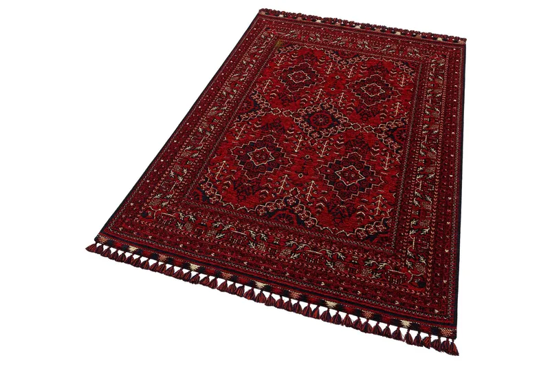 Noriyasu Løber 80x150 cm Rektangulær - Rød - Tekstiler - Tæpper - Moderne tæppe - Wiltontæpper