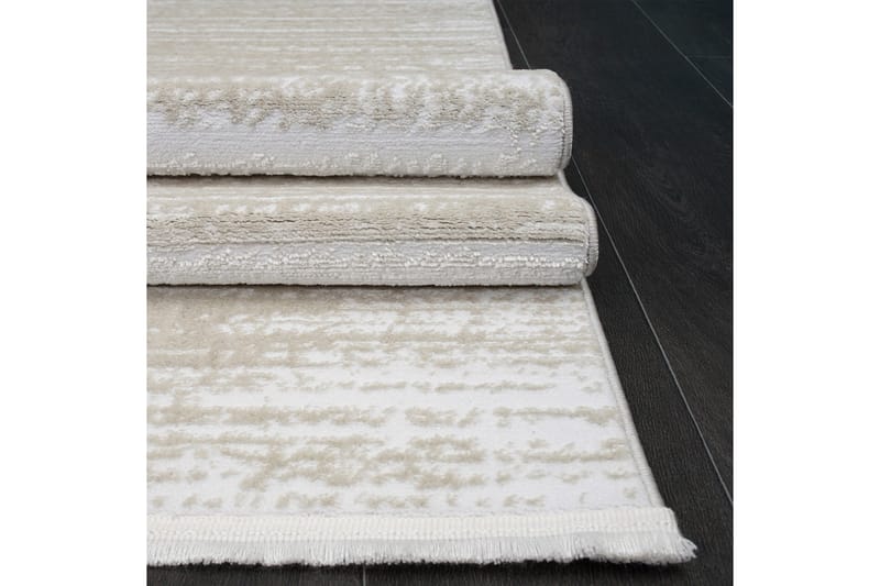 Ombeer Wilton-tæppe 120x170 cm Rektangulær - Hvid/Beige - Tekstiler - Tæpper - Moderne tæppe - Wiltontæpper