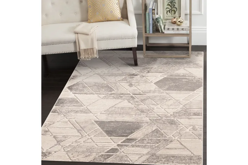 Omprakash Wilton-tæppe 200x290 cm Rektangulær, Grå/Beige/Brun