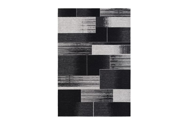 Opale Fields Wiltontæppe 155x230 cm - Sort - Wiltontæpper - Mønstrede tæpper
