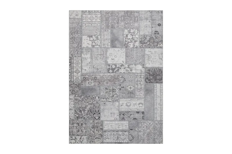 Patchwork Wilton Tæppe 160x230 cm Rektangulært, Sølv