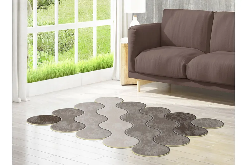 Puran Wilton-tæppe 120x180 cm Rektangulær, Brun