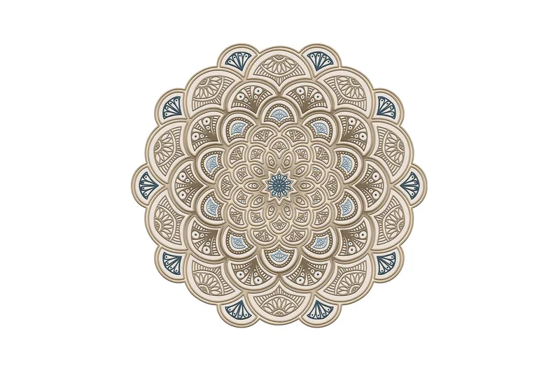 Rafat Løber 100x100 cm Rektangulært - Creme - Tekstiler - Tæpper - Moderne tæppe - Wiltontæpper