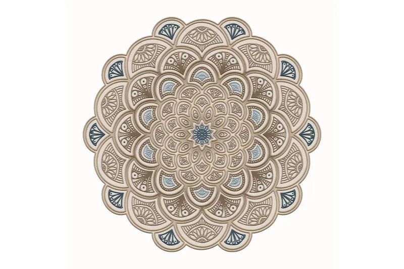 Rafat Løber 100x100 cm Rektangulært - Creme - Tekstiler - Tæpper - Moderne tæppe - Wiltontæpper