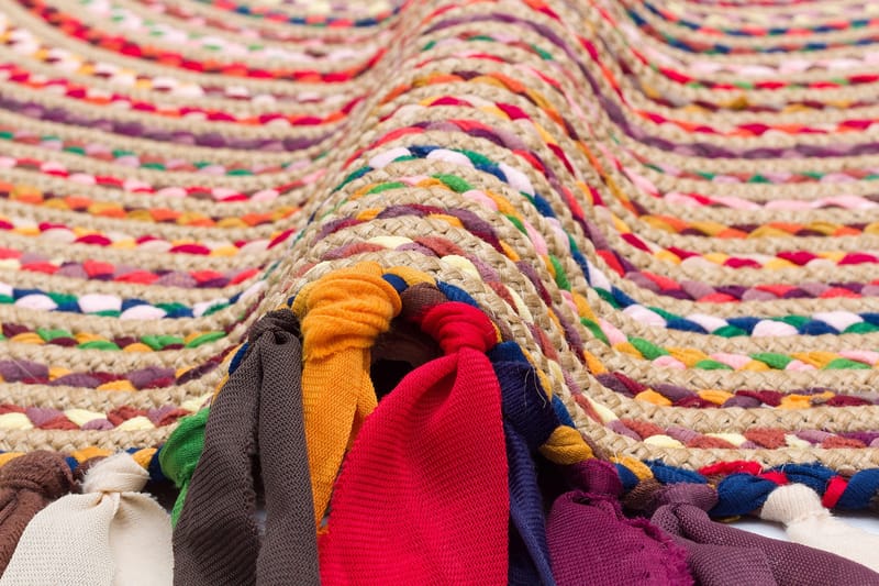 Saroshe Tæppe 90x90 cm - Flerfarvet - Tekstiler - Tæpper - Moderne tæppe - Wiltontæpper