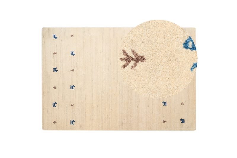 Yali Ryetæppe 200x300 cm - Beige - Tekstiler - Tæpper - Moderne tæppe - Ryatæpper