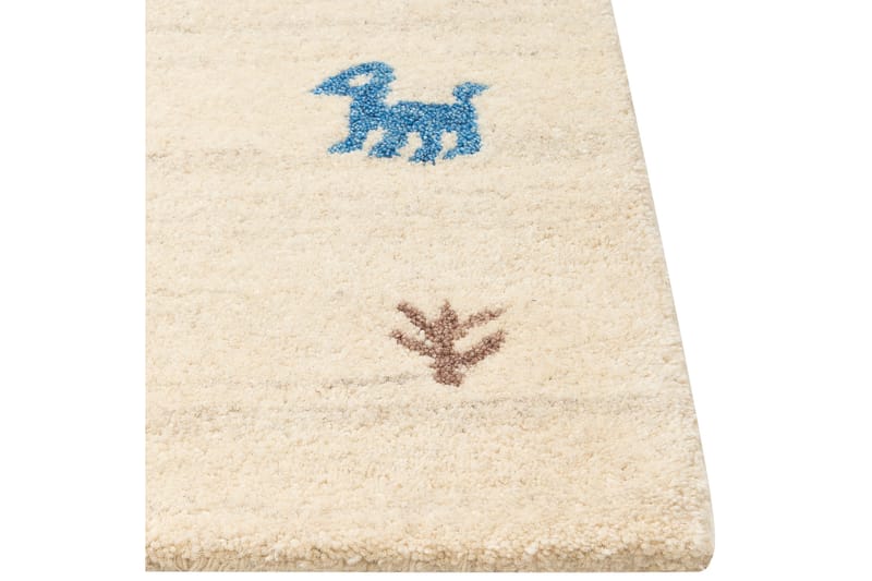 Yali Ryetæppe 80x150 cm - Beige - Tekstiler - Tæpper - Moderne tæppe - Ryatæpper