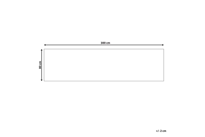 Yanoba Gangmatte 80x300 cm - Beige - Tekstiler - Tæpper - Moderne tæppe - Gangmåtter