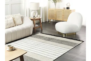 Yazlik Uldtæppe 160x230 cm - Beige - Tekstiler - Tæpper - Moderne tæppe - Uldtæppe
