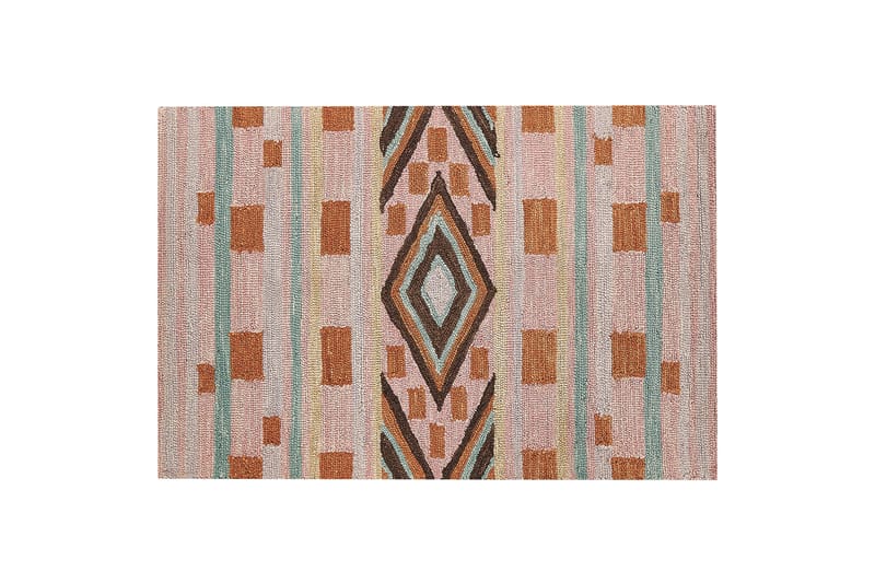 Yomra Uldtæppe 140x200 cm - Brun - Tekstiler - Tæpper - Moderne tæppe - Uldtæppe