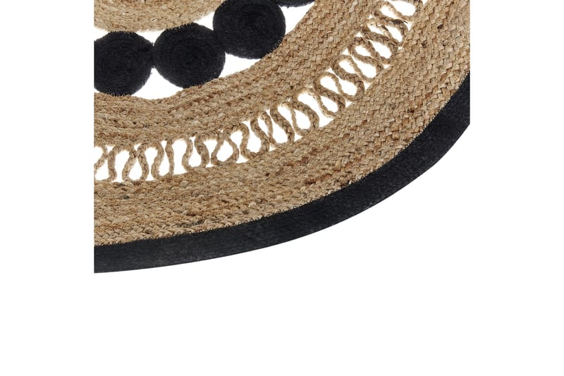 Yozgat Ryetæppe 120 cm Rund - Beige - Tekstiler - Tæpper - Moderne tæppe - Sisaltæpper