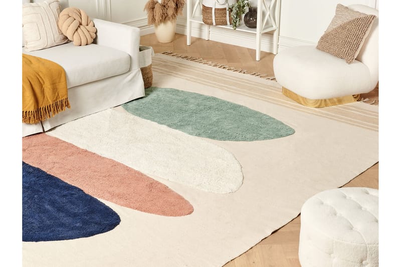 Zeynak Ryetæppe 300x400 cm - Beige - Tekstiler - Tæpper - Moderne tæppe - Ryatæpper