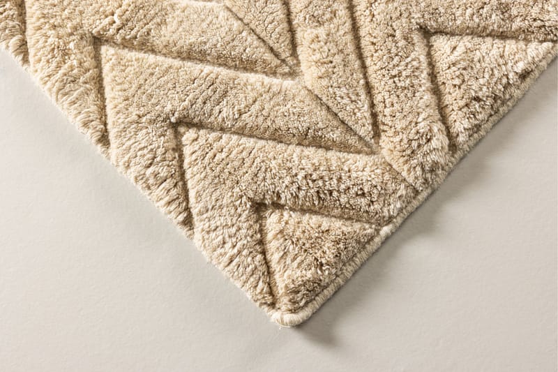 Zoe Uldtæppe 300x400 cm Rektangulær - Beige - Tekstiler - Tæpper - Moderne tæppe - Uldtæppe