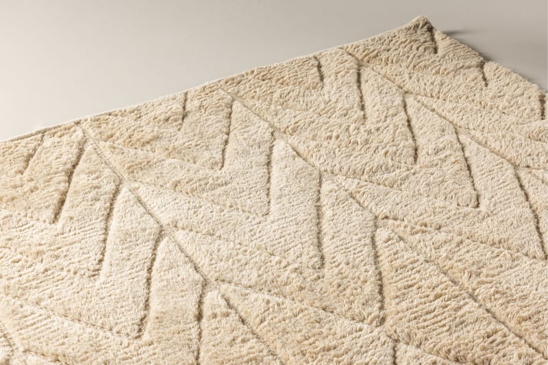 Zoe Uldtæppe 300x400 cm Rektangulær - Beige - Tekstiler - Tæpper - Moderne tæppe - Uldtæppe