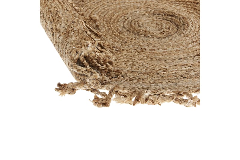 Zonguldak Ryetæppe 120 cm Rund - Beige - Tekstiler - Tæpper - Moderne tæppe - Ryatæpper